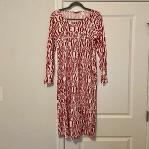 Land's End Christmas Cotton Long Sleeve Nightgown S